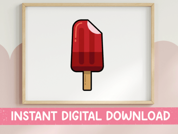A Bold Red Popsicle Graphic for Modern Brand Identity