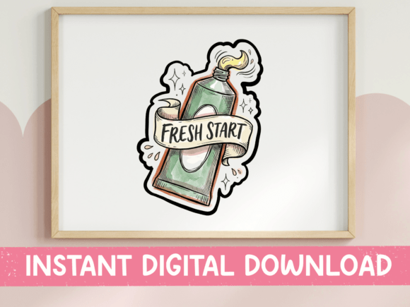 A Design Asset Review: Fresh Start Spray Can Graphics for T-Shirt Designs