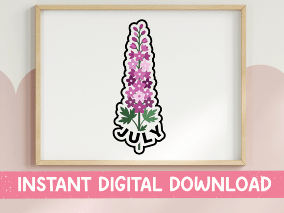 A Larkspur Graphic for July T-Shirts & Merch