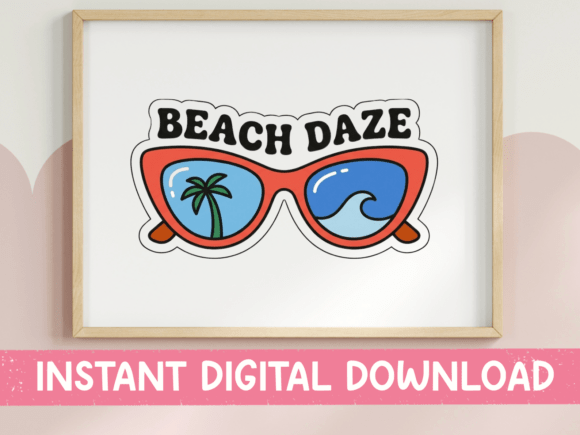 Beach Daze Sunglasses: A Bold T‑Shirt Design Asset for Summer Moods