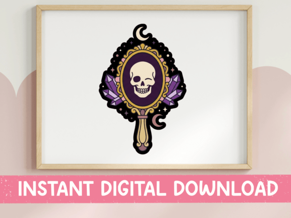 Crafting a Gothic Vibe with Skull Mirror Graphics