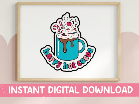 Crafting Cozy Moments: Hot Cocoa Graphics for T-Shirt Designs