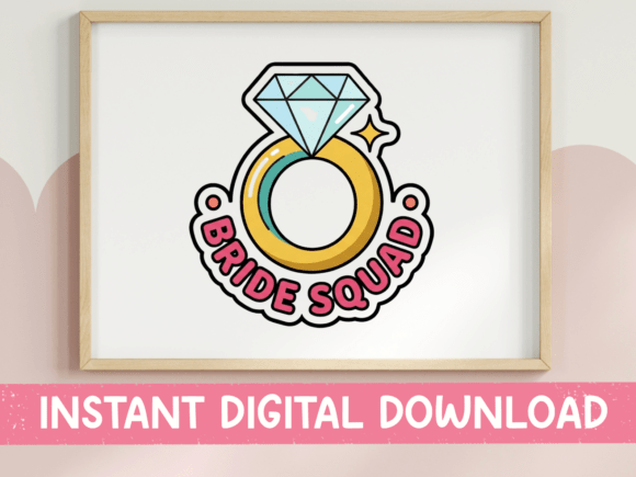 Designer Review: Bride Squad Diamond Ring Sticker Embroidery