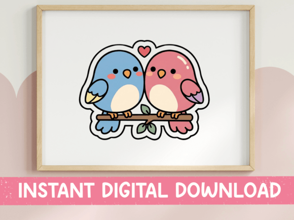 Evaluating Kawaii Lovebirds Graphics for T-Shirt Designs