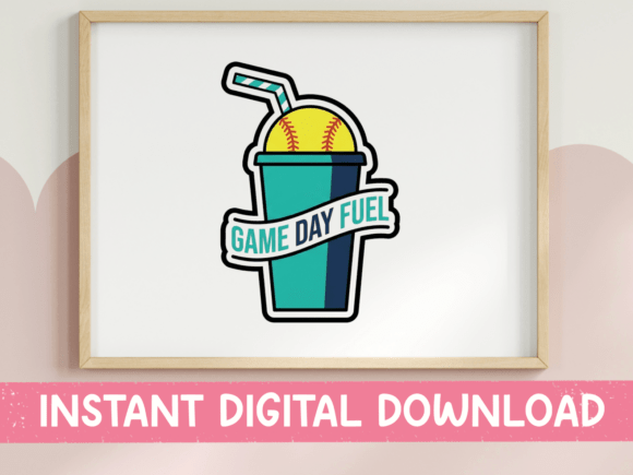 Game Day Fuel Sticker: A Winning Graphic for T-Shirt Designs