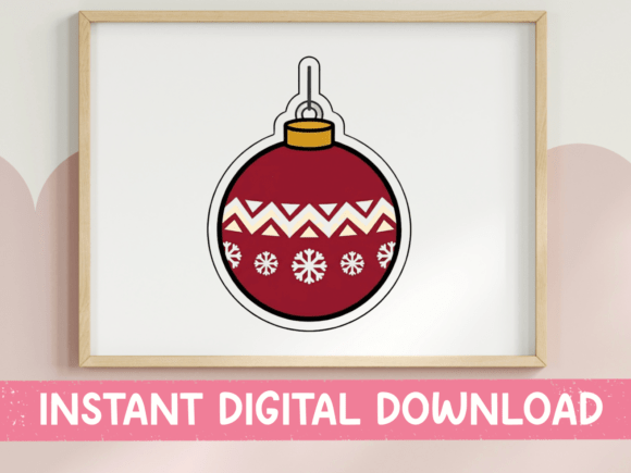 Professional Review: Classic Red Christmas Ornament Graphics for T-Shirt Designs