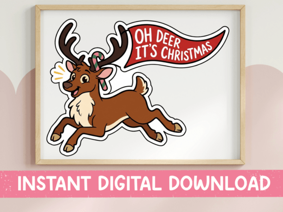 Reviewing the Oh Deer Its Christmas Reindeer Graphic for T-Shirt Designs