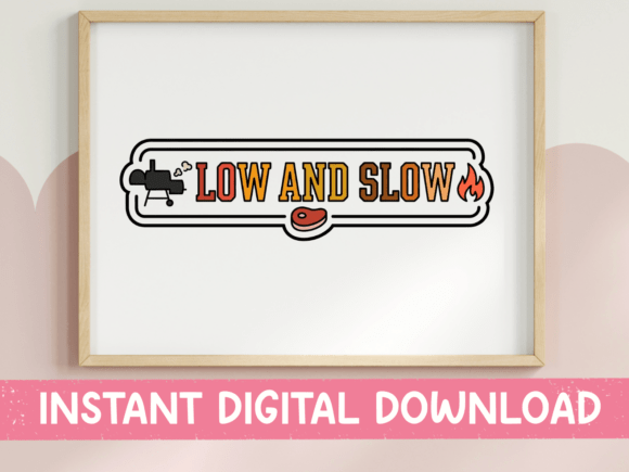 The Low and Slow BBQ Sticker: A Graphic for Craft Brand Identity