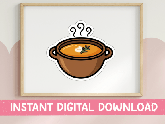 The Steaming Soup Bowl Graphic as a Digital Content Asset